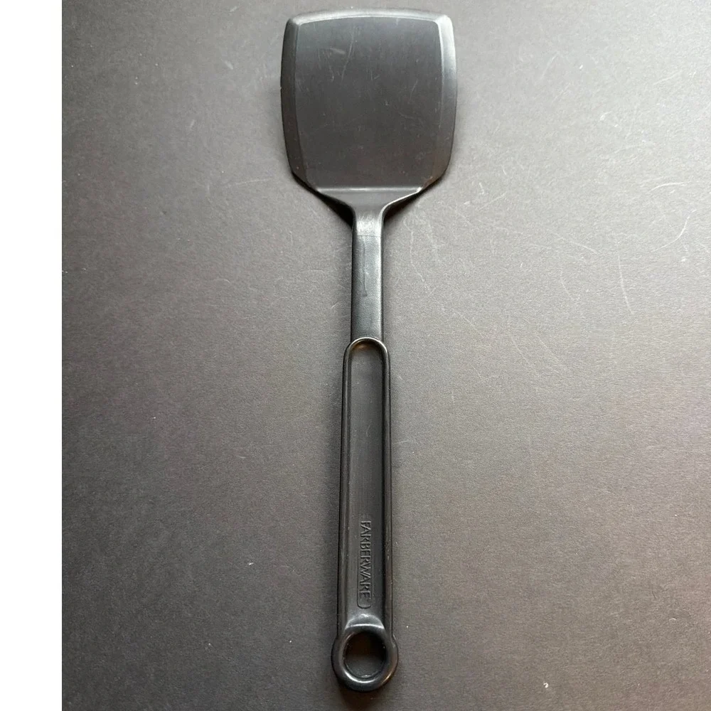 Farberware Black Nylon Turner Spatula Heat Resistant 400F Made in USA 12.5 inch